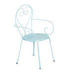 Stolica metalna MOKA 51x52x89cm - bela