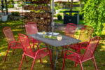 Sto metalni MELFI 1500x900x740mm -sivi - Slika 5
