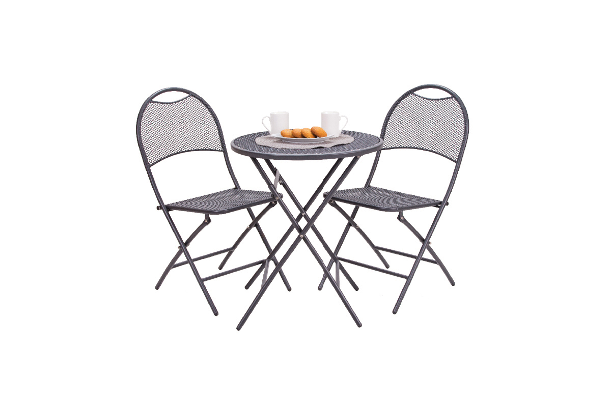 051196 Balkon set 545x455x890mm stolice i sto na sklapanje