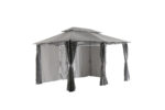 Metalna tenda gazebo BELIZE - siva