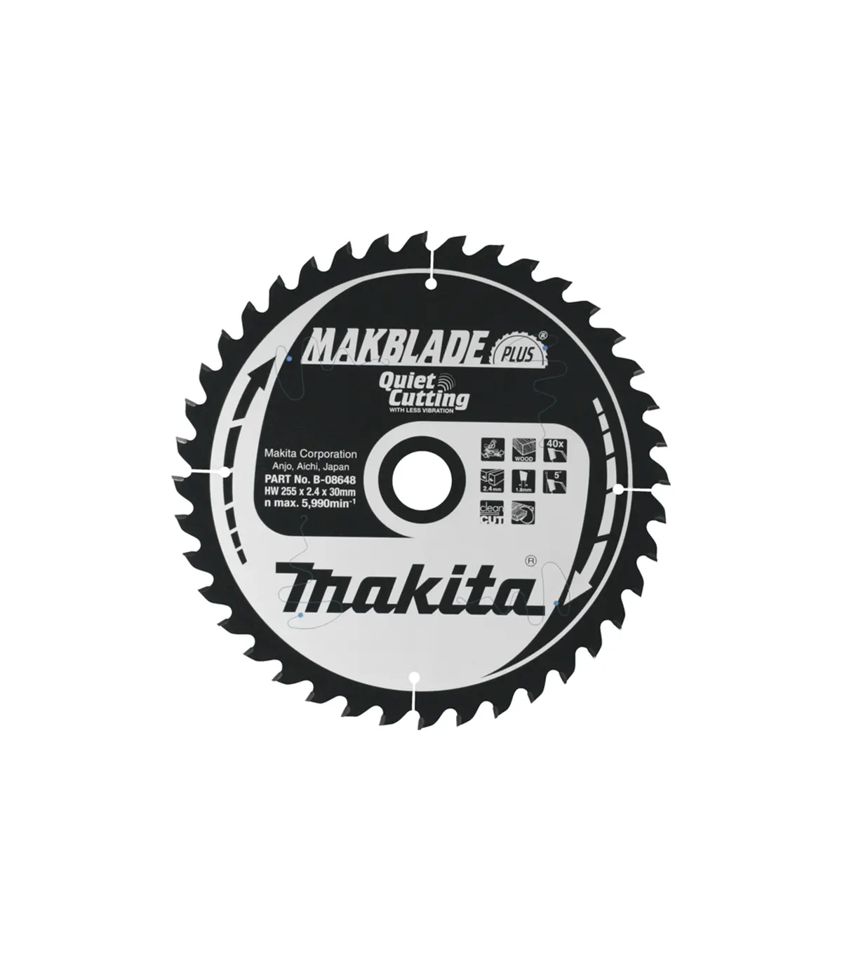 makita-b-17712 Makita - TCT oštrica pile za stolnu kružnu pilu za drvo 260x30mm B-17712 - Slika 1