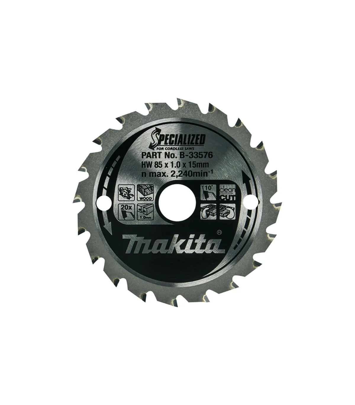 makita-b-33576 Makita - TCT oštrica pile za kružnu pilu za drvo 85x15mm ZB 16 B-33576 - Slika 1
