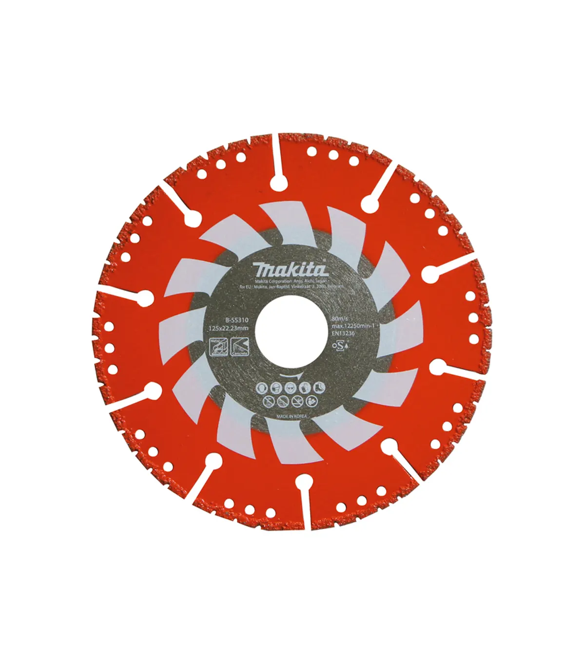 makita-b-55310 Makita - Ultra izdržljiva vakuumski lemljena dijamantna rezna ploča za brusilice 125 mm B-55310 - Slika 1