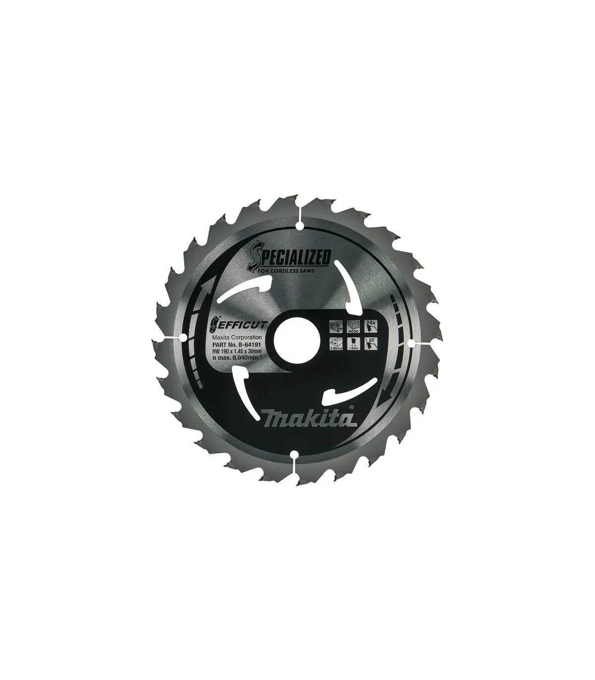 makita-b-64191 Makita - TCT oštrica pile za kružnu pilu za drvo 190x30mm ZB 24 B-64191 - Slika 1