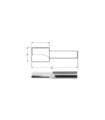 Makita - Glodalica s ravnim utorom s dvije žljebove 51x10x19mm  za RT0700C, RP0900, RP1110C, RP1800FX, RP1801FX, RP2300FC, RP2301FC D-47531 - Slika 2