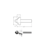 Makita - Glodalo 55,3x28,6x13mm za RT0700C, RP2300FC, RP2301FC D-48810 - Slika 2
