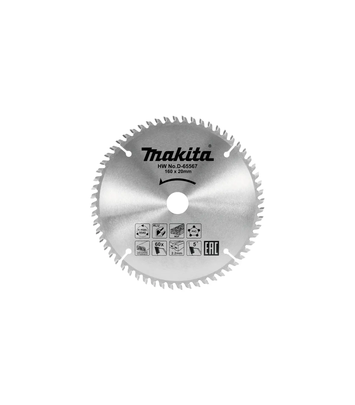makita-d-65573 Makita - TCT list kružne pilu višenamjenski 165x20mm ZB 60 D-65573 - Slika 1
