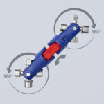 Knipex Ključ Kombinovani Za Ormare Univerzalni "Jointkey Quadro" – 00 11 06 V04 - Slika 6