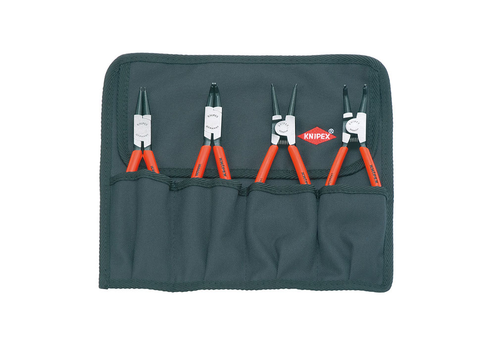 0019564k Knipex Set Kliješta Za Seger Osigurače 19-60 U Torbici / 4 dijelni - 00 19 56 - Slika 1