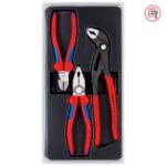 Knipex Set Kliješta Kombinovana + Sječice + Papagajke Cobra / 3 dijelni - 00 20 09 V01 - Slika 2