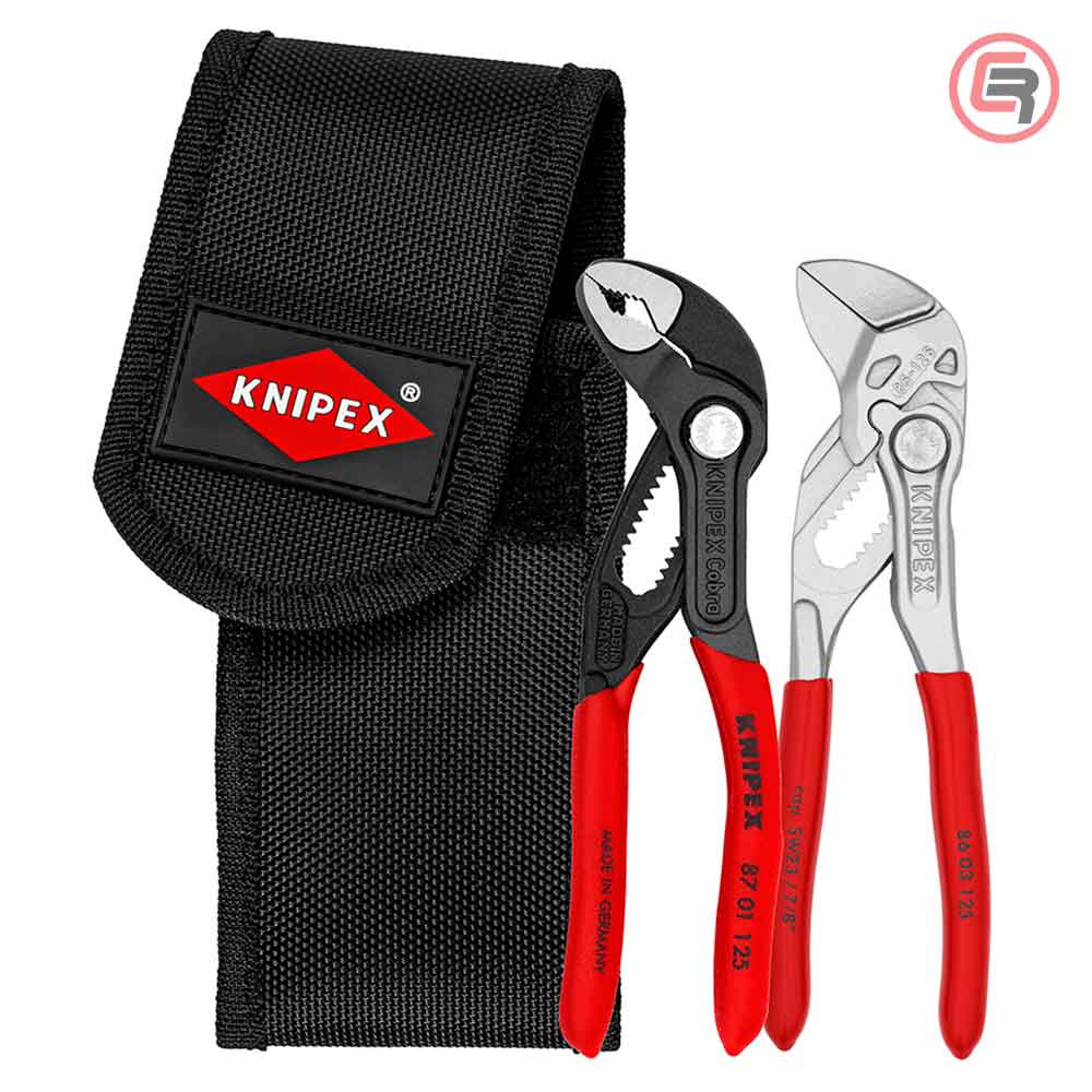 002072V04-02-1 Knipex Set Kliješta Ključ 86 03 125 + Papagajke Cobra 87 01 125 U Torbici - 00 20 72 V04 - Slika 1
