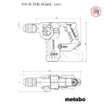 Metabo Čekić Kombinovani Aku KHA 18 LTX BL 24 Quick SE 18V (bez baterija i punjača) - 600149850 - Slika 3
