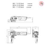 Metabo Brusilica WEA 17-125 Quick Kutna "Autobalanser" 125mm 1.700W - 600534000 - Slika 8