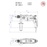 Metabo Bušilica BEV 1300-2 R+L Elektronik 1.300 W - 600574810 - Slika 4
