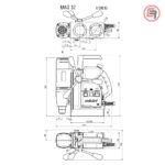 Metabo Glodalica MAG 32 Elektromagnetska Sa Stalkom 1.000 W - 600635500 - Slika 4