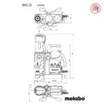 Metabo Glodalica MAG 50 Elektromagnetska Sa Stalkom 1.200 W - 600636500 - Slika 4