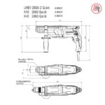 Metabo Čekić Kombinovani KHE 2660 Quick SDS-plus 850 W + metaBOX 145 L - 600663500 - Slika 6