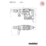 Metabo Čekić Udarni MHEV 5 BL SDS - max 1.150 W Brushless U Koferu – 600769500 - Slika 3