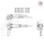 Metabo Brusilica WEV 1500-125 Quick RT Kutna 125 mm / 1.500 W – 601243500 - Slika 2