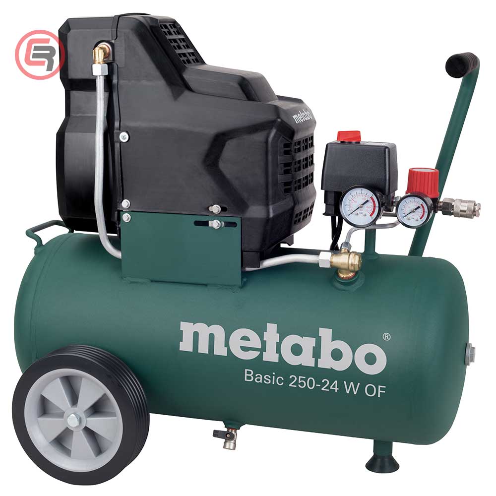 0153200S_51_crom_bh_metabo_kompresor_basic_250 Metabo Kompresor Klipni BASIC 250-24 W OF / 24 litra Bezuljni - 601532000 - Slika 1