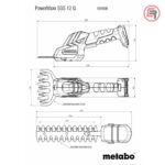 Metabo Makaze / Škare Za Grmlje i Travu Aku PowerMaxx SGS 12 Q / 12 V (bez baterija i punjača) - 601608850 - Slika 6