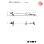 Metabo Trimer Za Travu Aku FSD 36-18 LTX BL 40 / 18V D-Ručka (bez baterija i punjača) - 601610850 - Slika 6