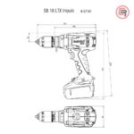 Metabo Bušilica-Odvijač Aku Udarna SB 18 LTX Impuls 18 V (bez baterije i punjača) – 602192890 - Slika 2