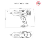 Metabo Odvijač Udarni Aku SSW 18 LTX 600 – 1/2″ (bez baterije i punjača) – 602198890 - Slika 4