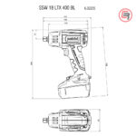 Metabo Odvijač Udarni Aku SSW 18 LTX 400 BL - 1/2" (bez baterije i punjača) - 602205890 - Slika 5