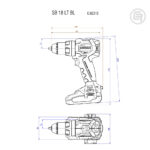 Metabo Bušilica - Odvijač Aku Udarna SB 18 LT BL SE 2 x AKU (4,0 Ah LiHD) ASC 55 + metaBOX – 602368800 - Slika 3