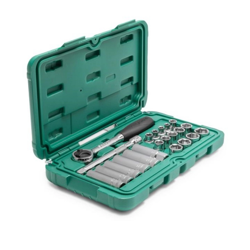 040197860 SET NASADNIH KLJUČEVA 3/8" 6-19 MM 22 KOMADA SATA ST09524 - Slika 1