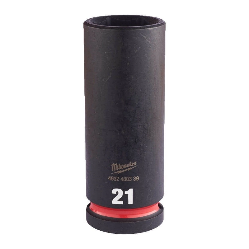 040198463 NASADNI KLJUČ 1/2" 21 MM DUBOKI IMPACT MILWAUKEE 4932480339 - Slika 1