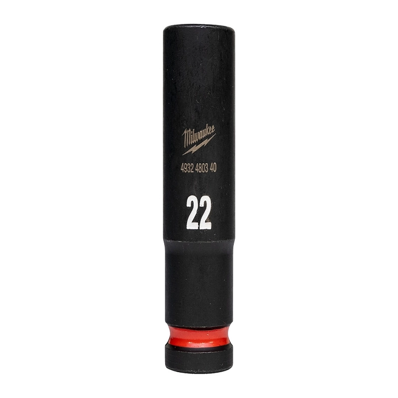 040198464 NASADNI KLJUČ 1/2" 22 MM DUBOKI IMPACT MILWAUKEE 4932480340 - Slika 1