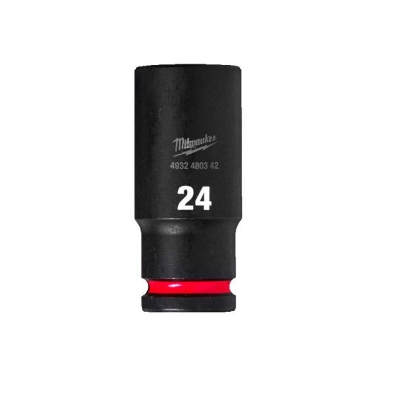 040198465 NASADNI KLJUČ 1/2" 24 MM DUBOKI IMPACT MILWAUKEE 4932480342 - Slika 1