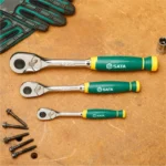 SET ZUJALICA S GRIP RUČKOM 3/1 72 ZUBA 1/4,3/8,1/2 SATA - Slika 3