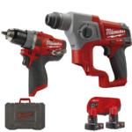 Set AKU izvijač udarni M12-18FC + Čekić M12 CH SDS-Plus Milwaukee