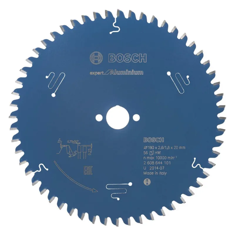 070167801- LKP 190x20x2.6/1.6mm 56Z Expert for Aluminium - Slika 1