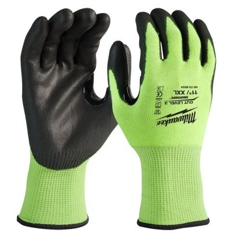 110131756 RUKAVICE CUT3/C VEL.11/XXL HIVIS MILWAUKEE 4932471423 - Slika 1