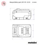 Metabo Baterija 18 V / 8.0 Ah LiHD – 625369000 - Slika 3