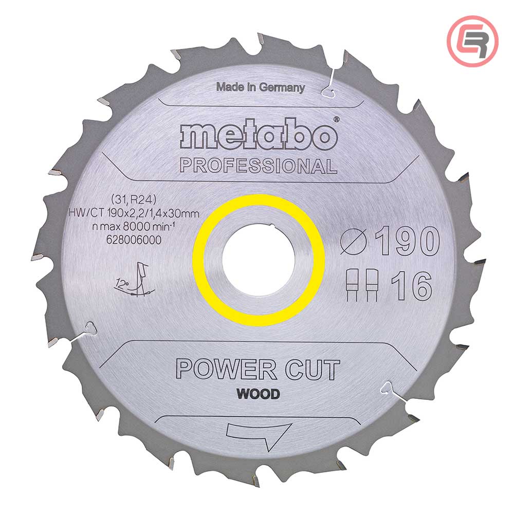 2800600S_51N Metabo List Kružne Pile 190 x 2,2 / 1,4 x 30 / Z = 14 Power Cut Wood Professional - 628005000 - Slika 1