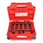 SET NASADNIH PLITKIH KLJUČEVA 1/2" 13KOM IMPACT MILWAUKEE