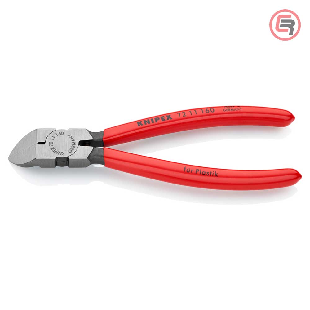 7211160-01-1 Knipex Kliješta Bočna Sječa - Sječice Kutna 45* Za Plastiku 160 mm - 72 11 160 - Slika 1