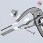 Knipex Kliješta Papige / Papagajke Cobra ES 180 mm Ekstra Tanka – 87 51 180 - Slika 7