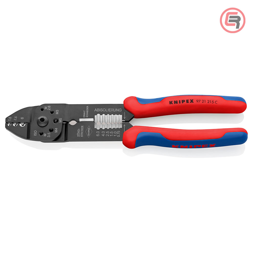 9721215C-02-1 Knipex Kliješta Za Kabl Stopice Neizolirane 0,5 - 6,0 mm2 – 97 21 215 C - Slika 1
