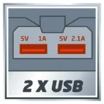 PRENOSNI PUNJAČ TC-CP 18 Li USB-Solo PXC EINHELL - Slika 2