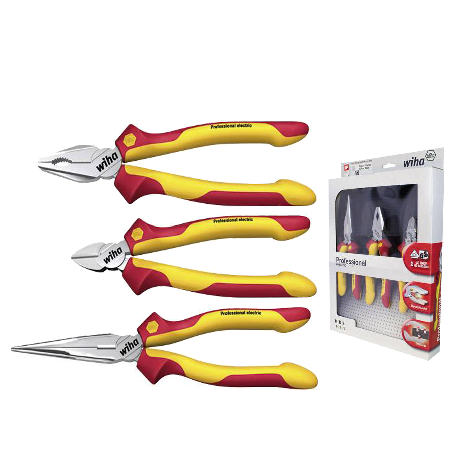 KLIJESTA-SET-3-VDE-WIHA-26852 KLIJEŠTA SET 3/1 VDE WIHA 26852 - Slika 1