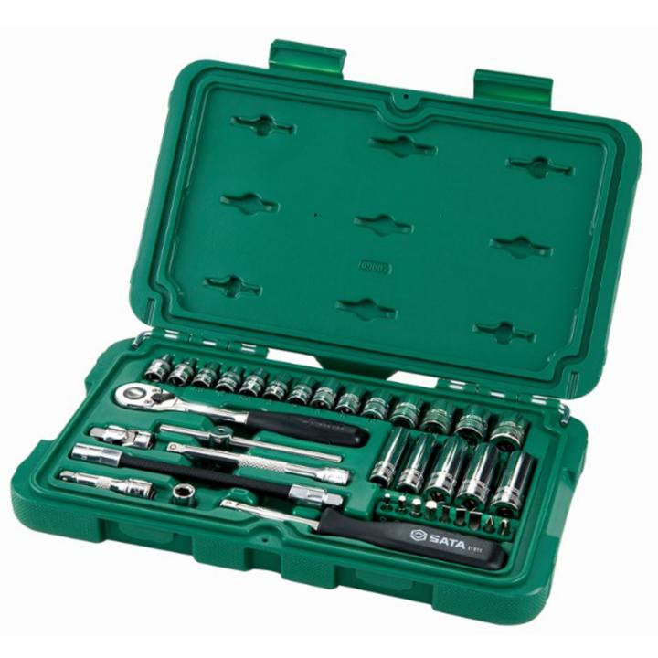 SAT_ST09001SJ_IMG-INPACK-MAIN SET NASADNIH KLJUČEVA 1/4" 3,5-14 MM SATA ST09001SJ - Slika 1