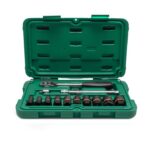 SET NAS. KLJUČEVA 1/4" I 3/8" 7-19 MM 13 KOMADA ZA OŠTEĆENE MATICE SATA ST09137
