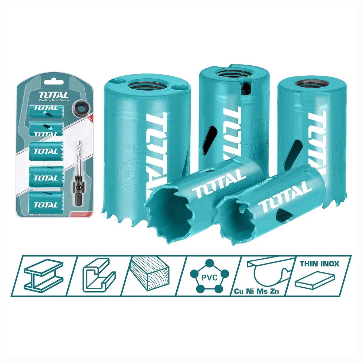 d2pzYnE TOTAL 7-dijelni set krunskih pila (TACSH1071) - Slika 1