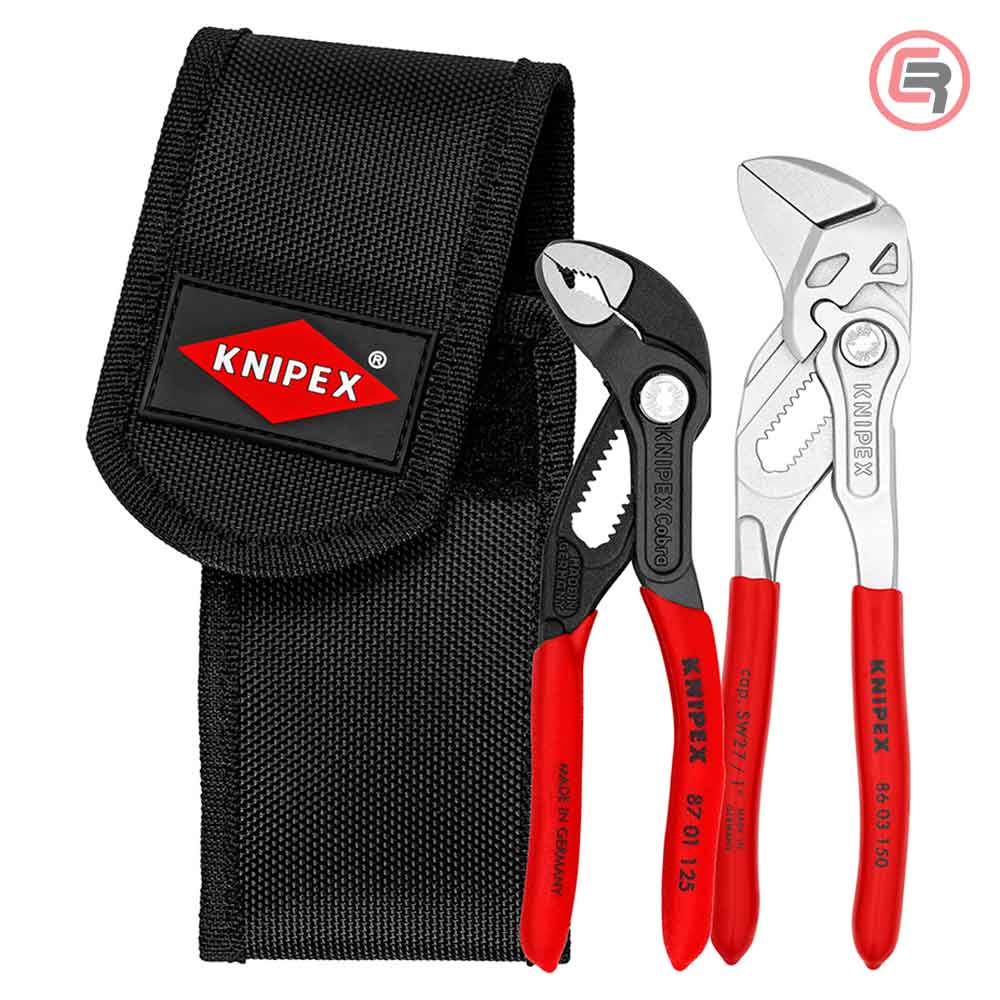 knipex-002072V01-02-1-crom Knipex Set Kliješta Ključ 86 03 150 + Papagajke Cobra 87 01 125 - 00 20 72 V01 - Slika 1